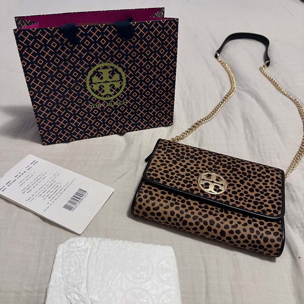 Tory Burch Leopard Print Crossbody Bag